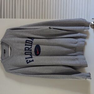 Nike Gray Crewneck Sweater with Florida Logo XXL